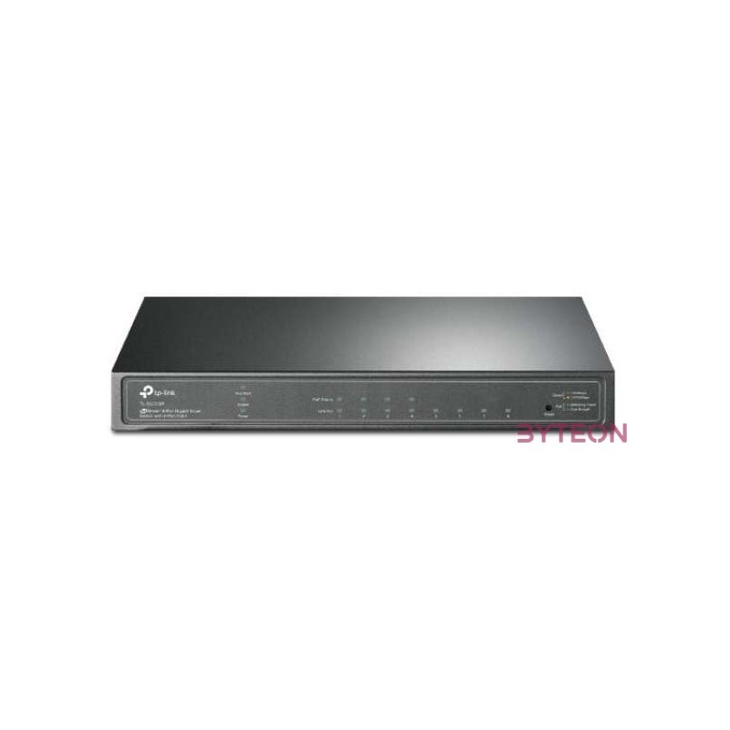TP-Link TL-SG2008P JetStream 4xGbE PoE LAN 4xGbE LAN smart menedzselhető PoE switch
