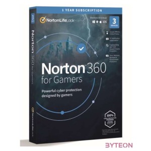 Norton 360 for gamers 50GB HUN 1 Felhasználó 3 gép 1 éves dobozos vírusirtó szoftver