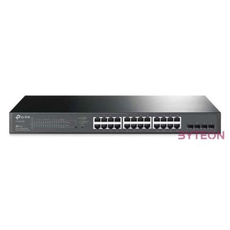 TP-Link TL-SG2428P JetStream 24xGbE PoE LAN 4xGbE SFP port smart menedzselhető PoE switch