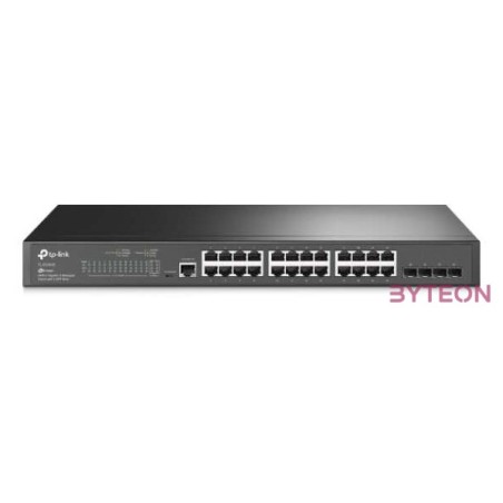 TP-Link TL-SG3428 JetStream 24xGbE LAN 4xGbE SFP port L2 menedzselhető switch