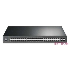 TP-Link TL-SG3452P JetStream 48xGbE PoE LAN 4xGbE SFP port L2 menedzselhető PoE switch