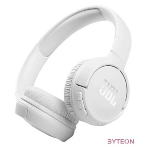 JBL T510BTWHT Bluetooth mikrofonos fehér fejhallgató