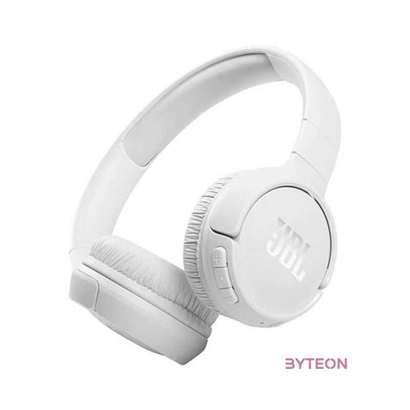 JBL T510BTWHT Bluetooth mikrofonos fehér fejhallgató