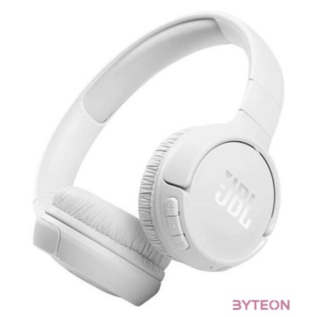 JBL T510BTWHT Bluetooth mikrofonos fehér fejhallgató