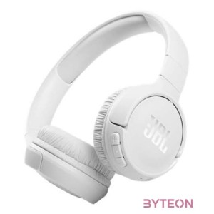 JBL T510BTWHT Bluetooth mikrofonos fehér fejhallgató