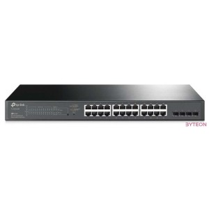 TP-Link TL-SG2428P JetStream 24xGbE PoE LAN 4xGbE SFP port smart menedzselhető PoE switch