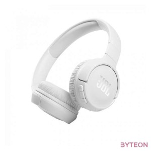 JBL T510BTWHT Bluetooth mikrofonos fehér fejhallgató