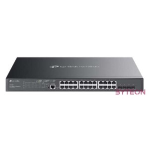 TP-Link TL-SG3428MP JetStream 24xGbE PoE LAN 4xGbE SFP port L2 menedzselhető PoE switch