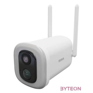 Tesla BF100 okos kültéri akkumulátoros kamera reflektorral