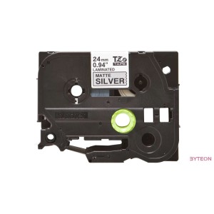 Brother TZE-M951 (24mm, 8m) laminált szalag - Ezüst