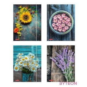 Herlitz Flower A4 gumis mappa