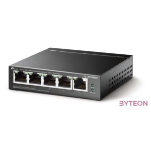 TP-Link TL-SF1005LP 5x10,100Mbps LAN port 4xPoE nem menedzelhető asztali switch