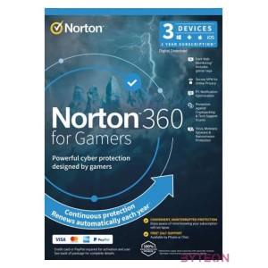 Norton 360 for gamers 50GB HUN 1 Felhasználó 3 gép 1 éves dobozos vírusirtó szoftver