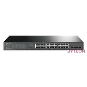 TP-Link TL-SG2428P JetStream 24xGbE PoE LAN 4xGbE SFP port smart menedzselhető PoE switch