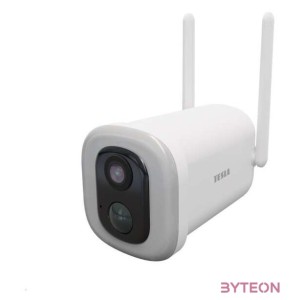 Tesla BF100 okos kültéri akkumulátoros kamera reflektorral