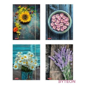 Herlitz Flower A4 gumis mappa