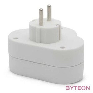 Delight 230V 10A Földelt kapcsolós 2-es elosztó