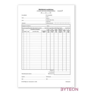 B.18-73,UJ A4 25x2lapos álló Kiküldetési rendelvény nyomtatvány