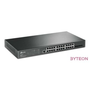 TP-Link TL-SG3428 JetStream 24xGbE LAN 4xGbE SFP port L2 menedzselhető switch
