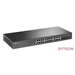 TP-Link TL-SG3428X JetStream 24xGbE LAN 4x10GbE SFP port L2 menedzselhető switch