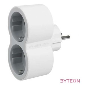 Legrand 694516 kettős 16A fehér-szürke 2PF elosztó biztonsági zsaluval