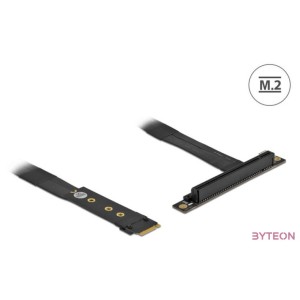 Delock 64134 M.2 M-key - PCIe x16 NVMe 20cm-es hajlított kábel adapter