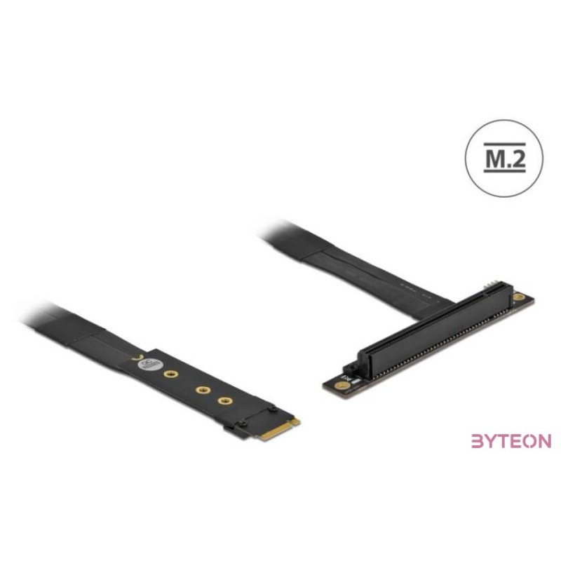 Delock 64134 M.2 M-key - PCIe x16 NVMe 20cm-es hajlított kábel adapter