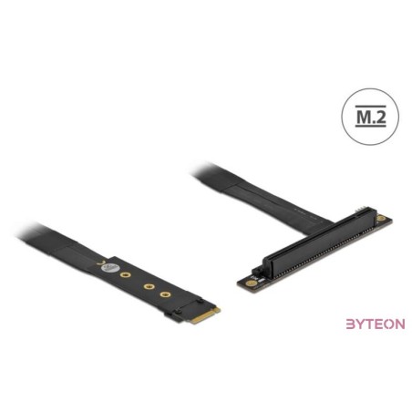 Delock 64134 M.2 M-key - PCIe x16 NVMe 20cm-es hajlított kábel adapter