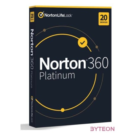 Norton 360 Platinum 100GB HUN 1 Felhasználó 20 gép 1 éves dobozos vírusirtó szoftver