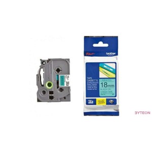 Brother TZE-741 (18mm, 8m) laminált szalag - Zöld