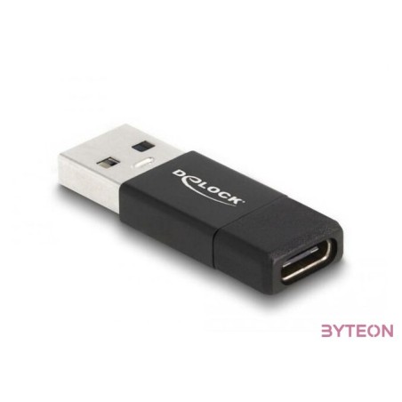 Delock 60001 USB-A 3.2 Gen2 apa - USB-C anya fekete adapter