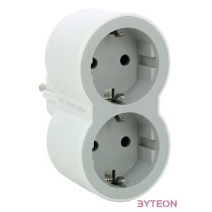 Legrand 694516 kettős 16A fehér-szürke 2PF elosztó biztonsági zsaluval