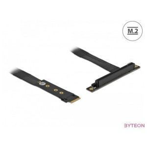 Delock 64134 M.2 M-key - PCIe x16 NVMe 20cm-es hajlított kábel adapter