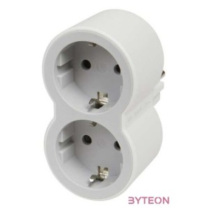 Legrand 694516 kettős 16A fehér-szürke 2PF elosztó biztonsági zsaluval