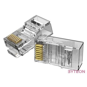 Modular Plug RJ45 Cat.6 UTP Connector Vention IDDR0-10 Transparent 10 pcs.
