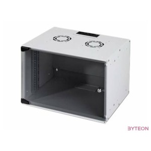 DIGITUS SOHO19 7U 370x540x400mm lapraszerelt fekete fali rack szekrény