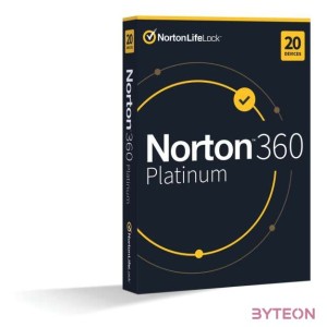 Norton 360 Platinum 100GB HUN 1 Felhasználó 20 gép 1 éves dobozos vírusirtó szoftver