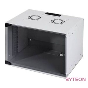 DIGITUS SOHO19 7U 370x540x400mm lapraszerelt fekete fali rack szekrény