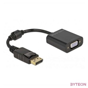 Delock 61006 DisplayPort 1.2 apa - VGA anya passzív fekete adapter