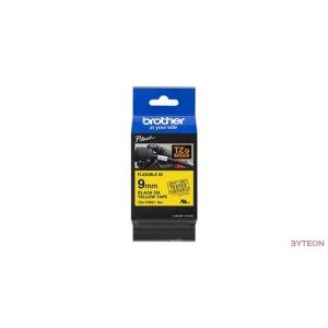 Brother TZE-FX621 (9mm, 8m) flexibilis szalag - Sárga