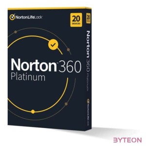 Norton 360 Platinum 100GB HUN 1 Felhasználó 20 gép 1 éves dobozos vírusirtó szoftver