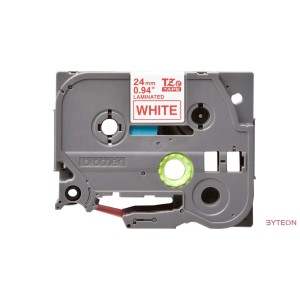 Brother TZE-252 (24mm, 8m) laminált szalag - Fehér