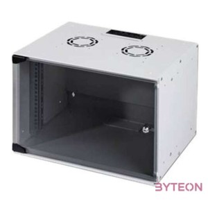 DIGITUS SOHO19 7U 370x540x400mm lapraszerelt fekete fali rack szekrény