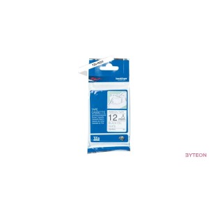 Brother TZE-R231 (12mm, 4m) selyem szalag - Fehér