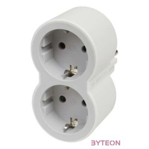 Legrand 694516 kettős 16A fehér-szürke 2PF elosztó biztonsági zsaluval