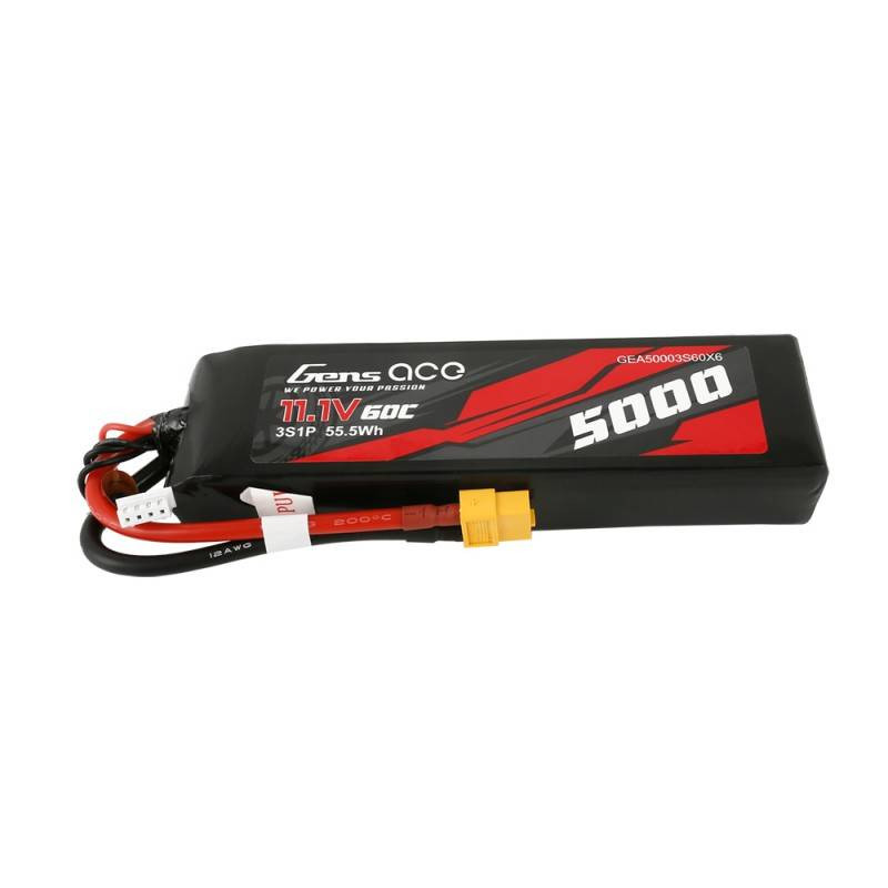 Gens Ace 5000mAh 11.1V 60C 3S1P XT60 akkumulátor