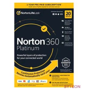 Norton 360 Platinum 100GB HUN 1 Felhasználó 20 gép 1 éves dobozos vírusirtó szoftver