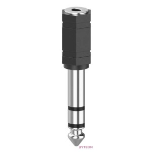 Hama 205194 FIC sztereo 6,3 mm jack dugó - 3,5 mm jack alj adapter