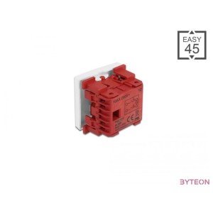 Delock 81360 Easy 45 45x45mm kétpólusú,egyirányú fehér egyes kapcsoló