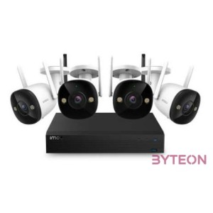 IMOU 4db wifi 2MP Full-Color csőkamerával,1 db 4 csatornás Wifis hálózati rögzítő,1TB HDD vezeték nélküli megfigyelő sze